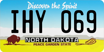 ND license plate IHY069