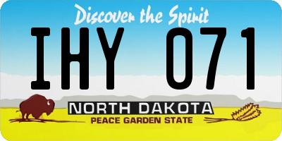 ND license plate IHY071