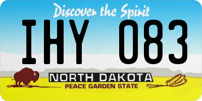 ND license plate IHY083