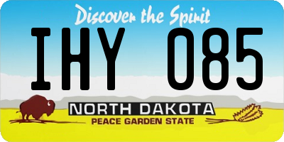 ND license plate IHY085