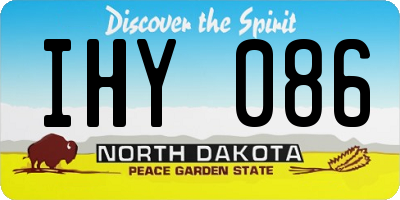 ND license plate IHY086