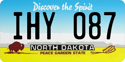 ND license plate IHY087