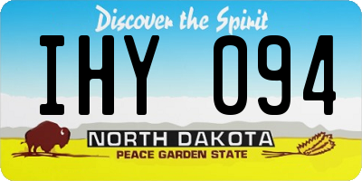 ND license plate IHY094
