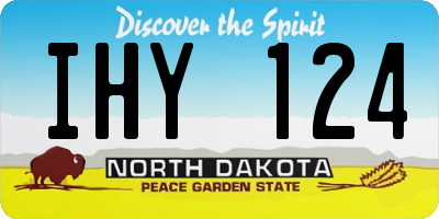 ND license plate IHY124