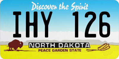 ND license plate IHY126