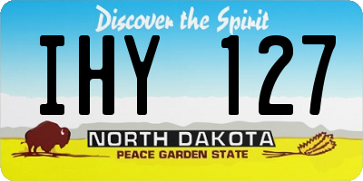 ND license plate IHY127