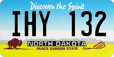 ND license plate IHY132