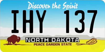 ND license plate IHY137