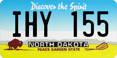 ND license plate IHY155