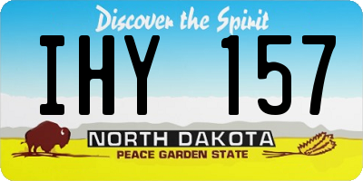 ND license plate IHY157