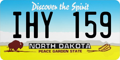 ND license plate IHY159