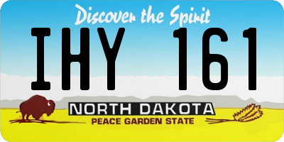 ND license plate IHY161