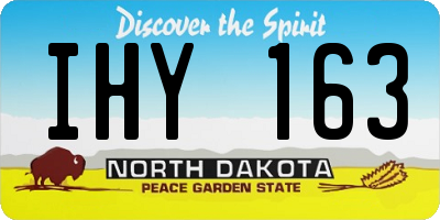 ND license plate IHY163
