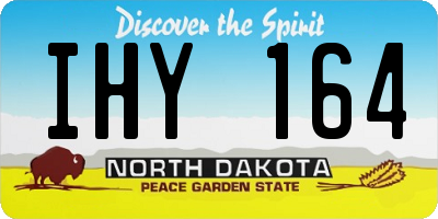 ND license plate IHY164