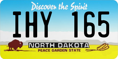 ND license plate IHY165