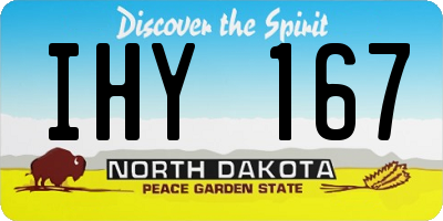 ND license plate IHY167