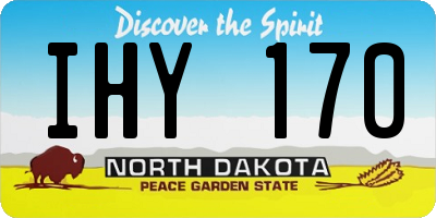 ND license plate IHY170