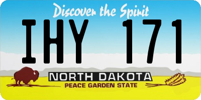 ND license plate IHY171