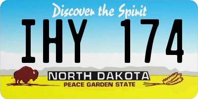 ND license plate IHY174