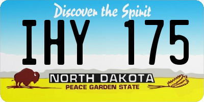 ND license plate IHY175
