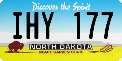 ND license plate IHY177