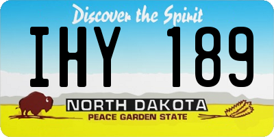ND license plate IHY189