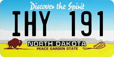 ND license plate IHY191