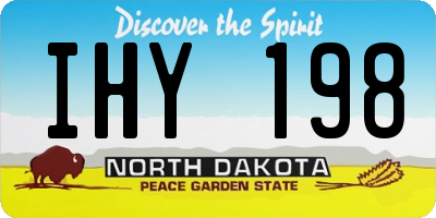 ND license plate IHY198