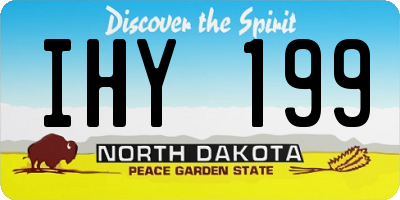 ND license plate IHY199