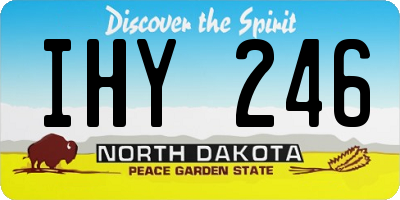 ND license plate IHY246