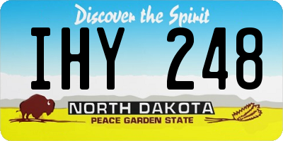 ND license plate IHY248