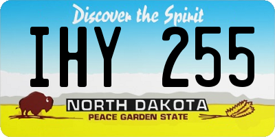 ND license plate IHY255