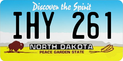 ND license plate IHY261