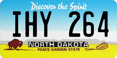 ND license plate IHY264