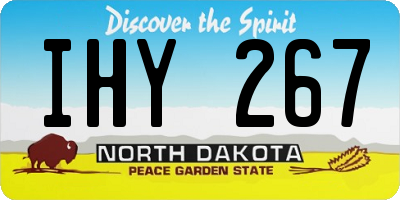 ND license plate IHY267