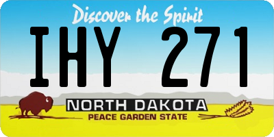 ND license plate IHY271