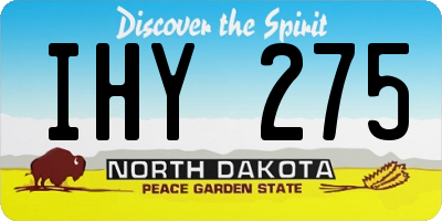 ND license plate IHY275