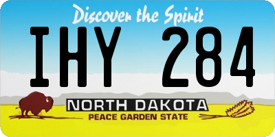 ND license plate IHY284