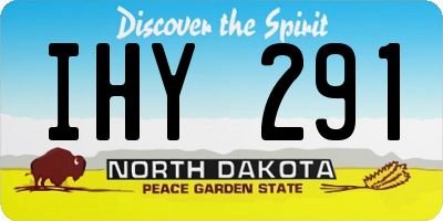 ND license plate IHY291