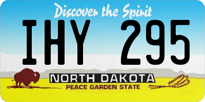 ND license plate IHY295