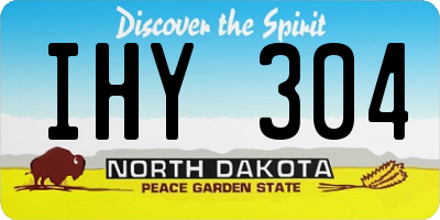 ND license plate IHY304