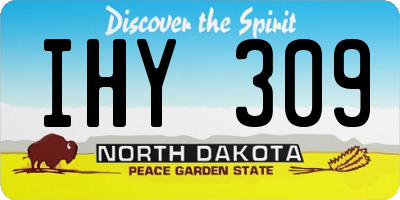 ND license plate IHY309