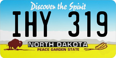 ND license plate IHY319