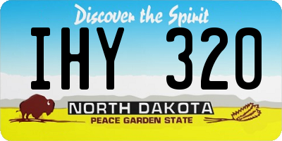 ND license plate IHY320
