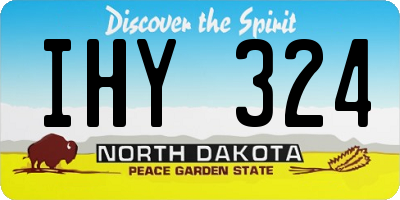 ND license plate IHY324
