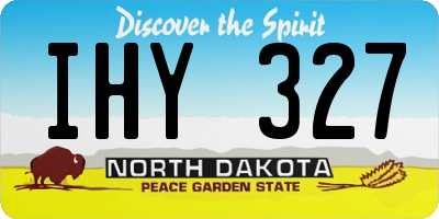 ND license plate IHY327