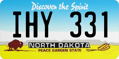 ND license plate IHY331