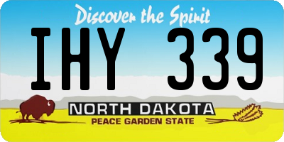 ND license plate IHY339