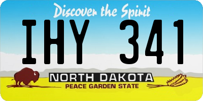 ND license plate IHY341