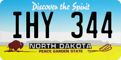 ND license plate IHY344